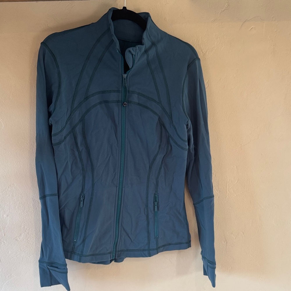 Lulu Lemon Women's Teal Full-Zip Jacket